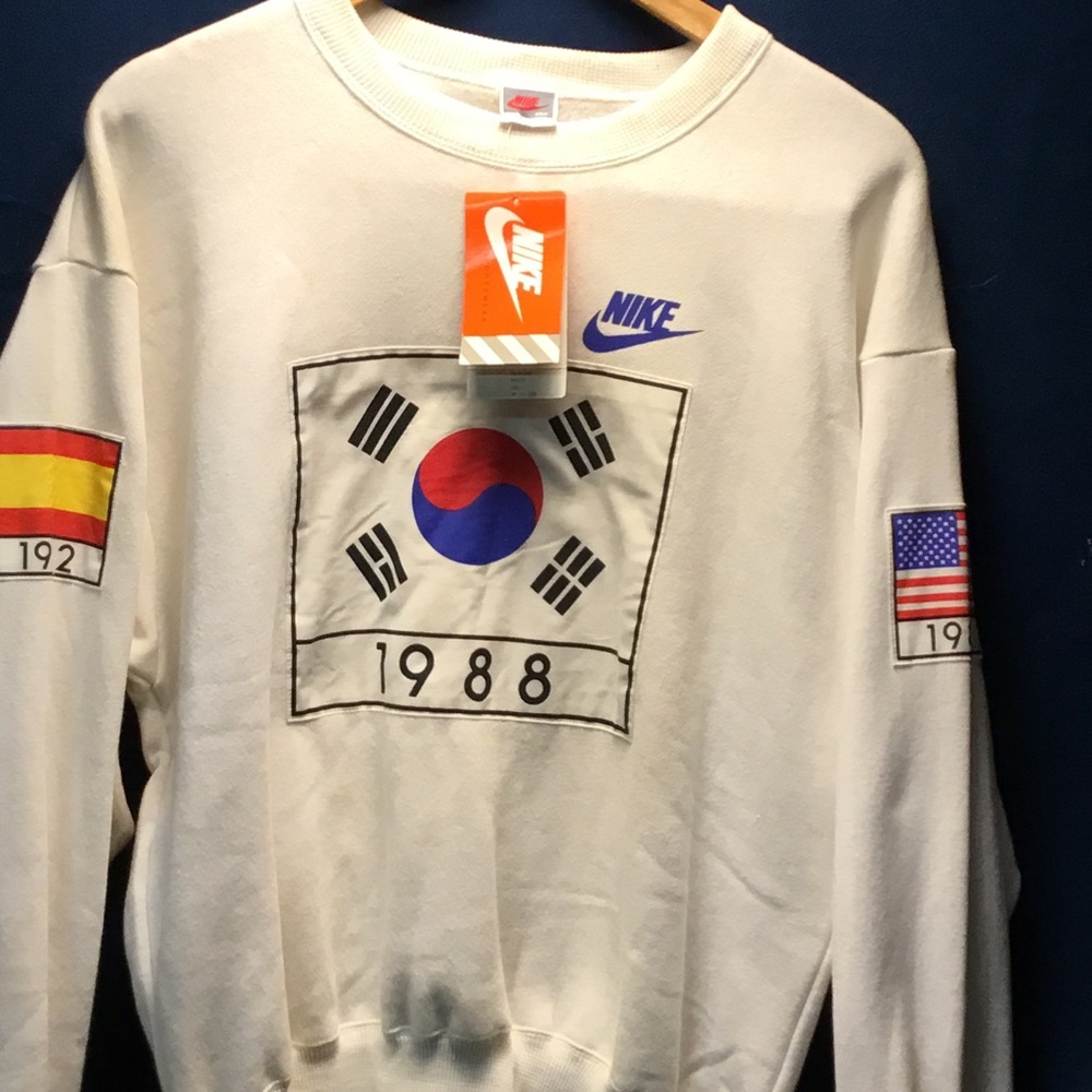 Nike 1988 Seoul Olympics sweatshirt
New with Korean Nike tags still attached